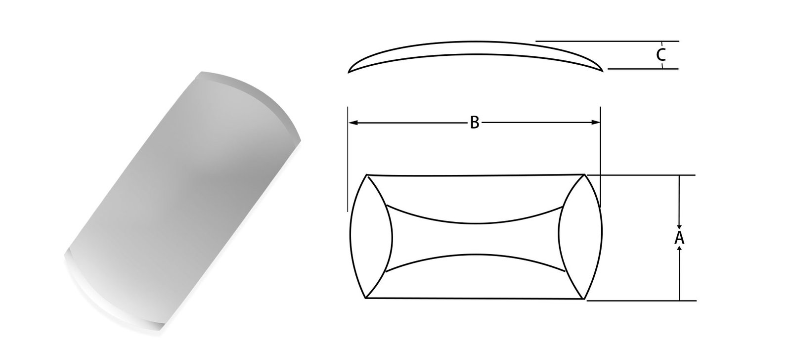 Oblong-metal-dome