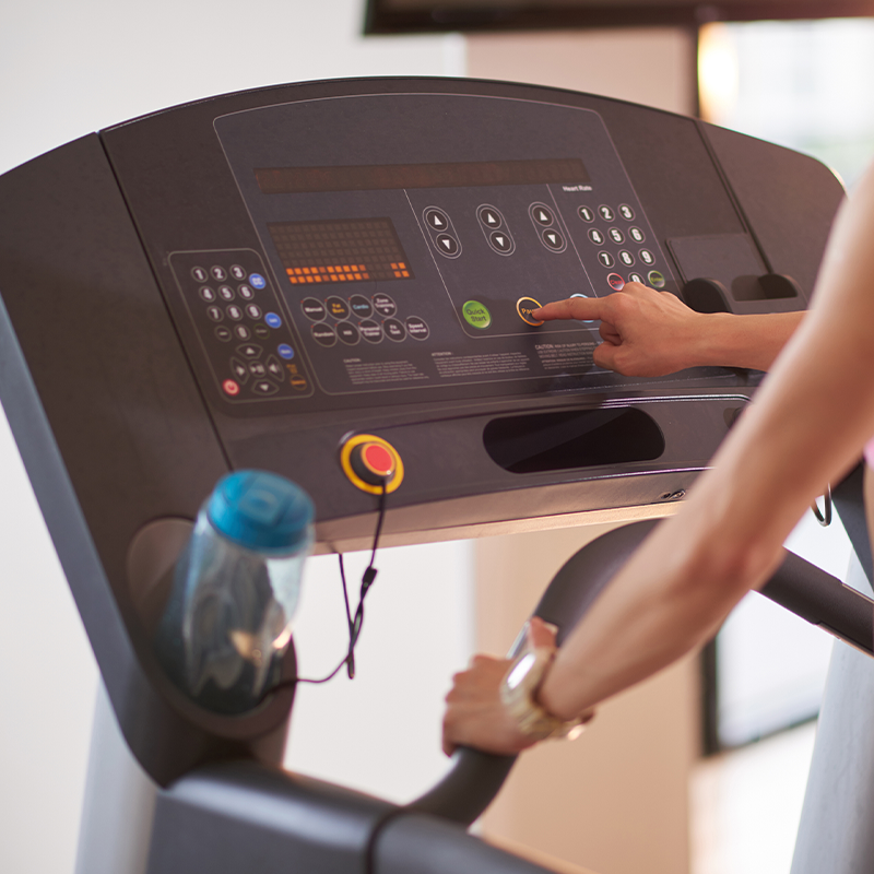 Treadmill operation interface