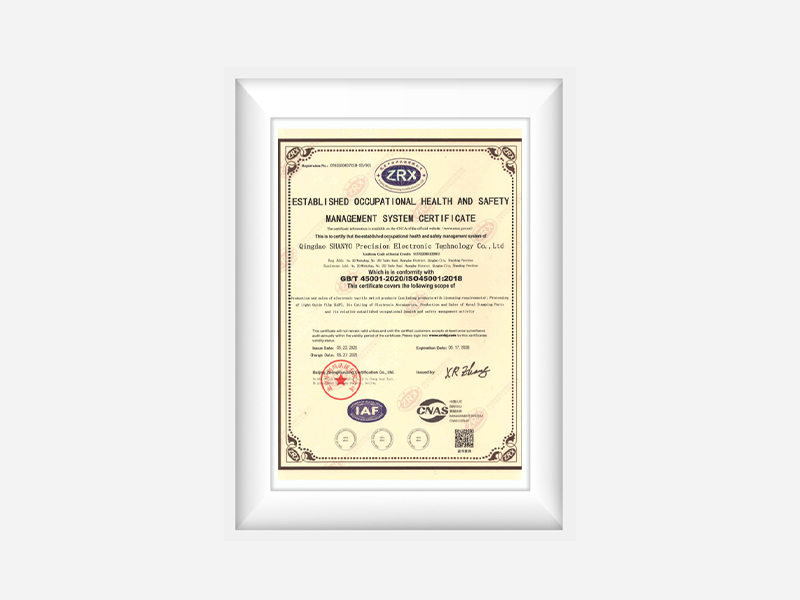 ISO 45001 (Occupational Health & Safety)