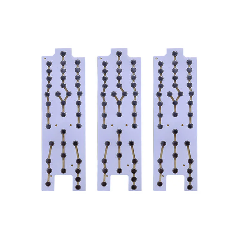 three metal dome array