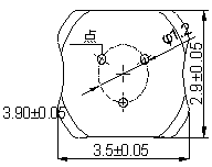 square dome switch drawing