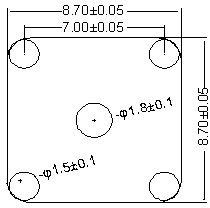 square dome switch drawing