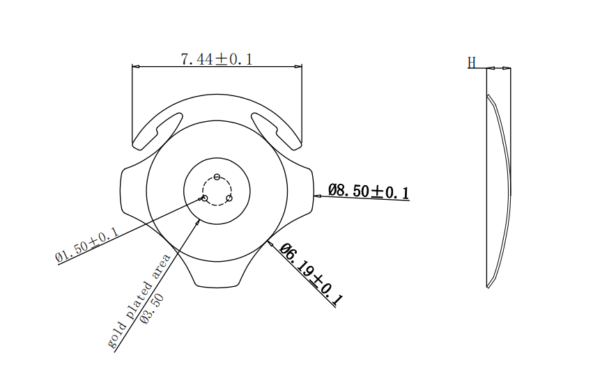 custom remote control metal dome design