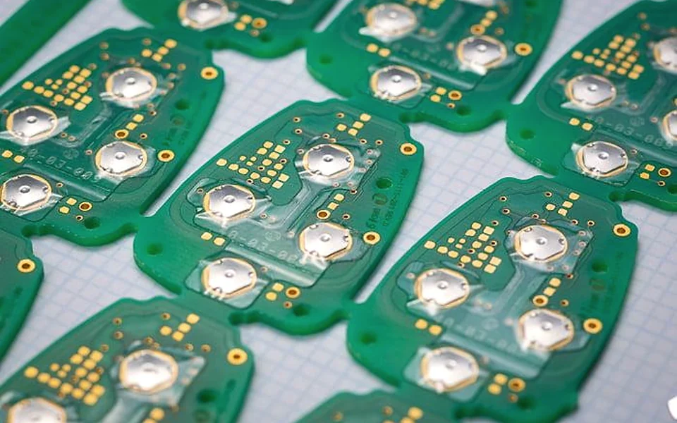 Metal snap domes mounted on automotive control circuit boards